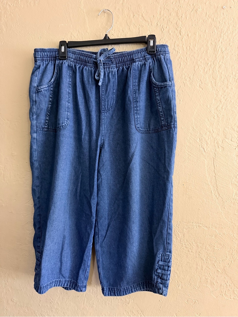Karen Scott Blue Cropped Ankle Jeans